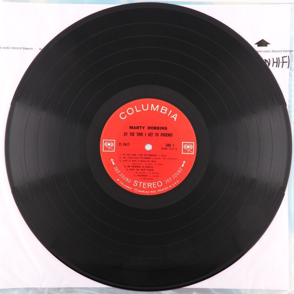 Marty Robbins – By The Time I Get To Phoenix - 1968 Stereo 12" Vinyl LP CS 9617 - Picture 5 of 9